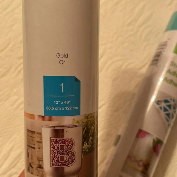 Cricut Transfer Tape Large and Small Gold Vinyl Weeder Tool 4 Items NWT - Picture 4 of 6